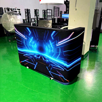 Mur vidéo LED portable incurvé P2 pour stand de DJ, façade de magasin, club, exposition