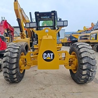 Niveleuse à moteur CAT 140K d'occasion, Caterpillar 140K 140H, niveleuse de construction routière avec peu d'heures de fonctionnement, à vendre