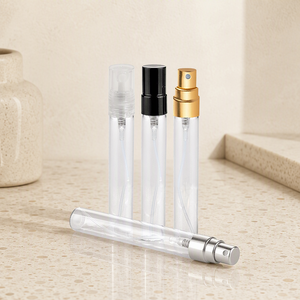 Wholesale Empty Refillable Glass Perfume Sample Vials 5ml Small Cosmetic Spray <b>Bottles</b> with Gold Silver <b>Mist</b> Sprayer - Product Image 1