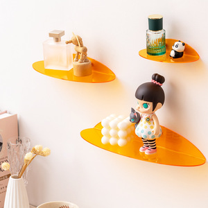 Acrílico transparente que no deja marcas sin perforaciones Ins decorativo hogar sala de estar Almacenamiento de libros estante de pared estantes flotantes - Product Image 4