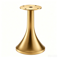 150mm Goldene Stahl-Dreieckmöbelbeine für Moderne Wohnzimmer-Esstische, Küchenmöbel, Sofas, Betten und Schränke - Robust und Einfach zu Montieren