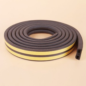 شريط عازل للأبواب والنوافذ من المطاط الإسفنجي على شكل حرف D بلون بني، ذاتي اللصق، مصنوع من مادة DPE - Product Image 4