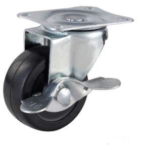 Brems rolle, Gummi rolle mit Bremse - Product Image 1