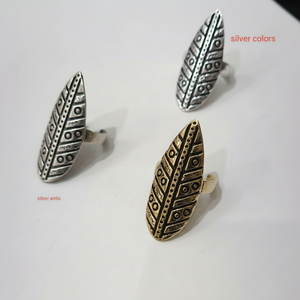 Pendientes bohemios étnicos, anillos de flores de latón, bisutería de moda, oro y plata para fiesta de boda, ropa religiosa cristiana - Product Image 1