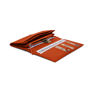 <span class=keywords><strong>Portafoglio</strong></span> di Lusso Personalizzato con Logo, Blocco RFID, in Poliestere e Vera Pelle, Porta Carte di Credito e Contanti, Pochette Lunga da Donna - Product Image 6