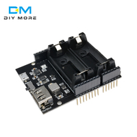 Alimentation électrique Rechargeable ESP8266 ESP32, double chargeur de batterie au Lithium 16340, Module de protection pour R3 panneau, Power Bank