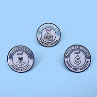 Insigne personnalisé avec impression UV en métal pour compagnie aérienne épinglettes conception personnalisée entreprise hôtel serveur fer blanc insigne broche