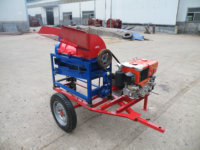 Batteuse de maïs diesel multifonctionnelle 6HP/machine à éplucher le maïs/éplucheuse de maïs et batteuse de maïs HJ-YMS200