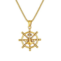 Vente en gros d'usine de colliers unisexes en acier inoxydable avec pendentifs bicolores pouvant être imprimés avec des logos