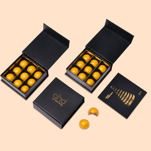 Caja de Cartón Personalizada para <span class=keywords><strong>Chocolate</strong></span> con Separadores, Caja Magnética con Forma de Libro, Caja para Galletas y Chocolates - Product Image 3