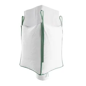 Fabricación en China Prevención <span class=keywords><strong>de</strong></span> fugas Falda superior Bucles <span class=keywords><strong>de</strong></span> costura lateral 1 tonelada FIBC Big Jumbo Bulk Bag Super Sack para yeso terrestre - Product Image 3