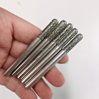 Fraise à diamant électroplaqué pour CNC, fraise à pierre pour gravure sur granit, marbre, quartz, OEM