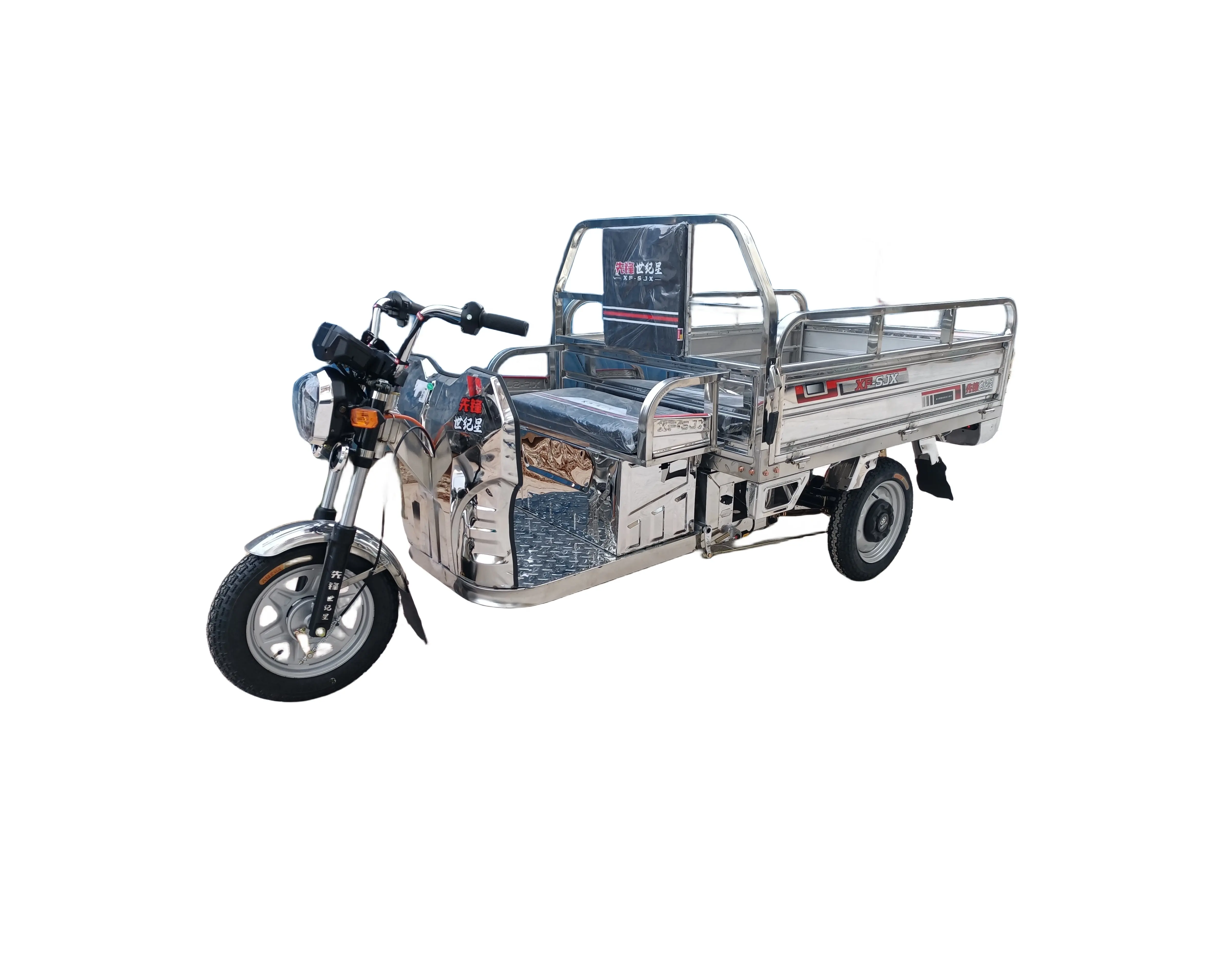 1000W motor 3 tekerlek elektrik kamyonet kargo rickshaw triciclo vagon üç tekerlekli bisiklet ile electrito kargo için electrico trike üç tekerlekli bisiklet