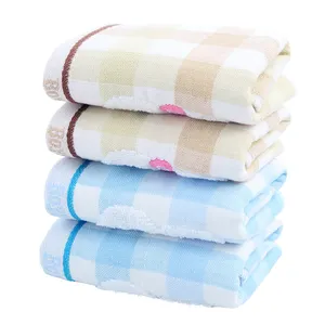 New pure cotton household children's towel rabbit pattern gauze all cotton face towel