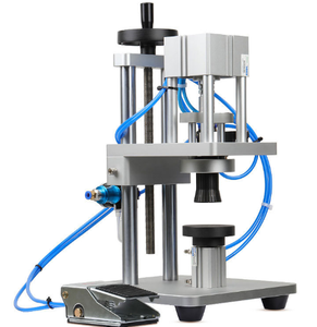 Máquina de crimpado de tapas de aluminio semiautomática de sobremesa, neumática, para tapar botellas de spray y tapas exteriores de botellas de perfume - Product Image 3