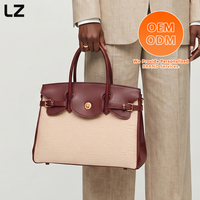 Sacs fourre-tout en cuir véritable LZ pour femmes, sac à bandoulière minimaliste élégant, sac de travail, sac de bureau, sac de voyage, design luxueux