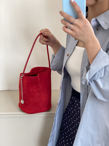Bolso Tipo Cubo Bellmont Nuevo para Mujer, Elegante, Redondo, Versátil y Retro, de Gamuza. Contáctenos para el Directorio 5A - Product Image 6