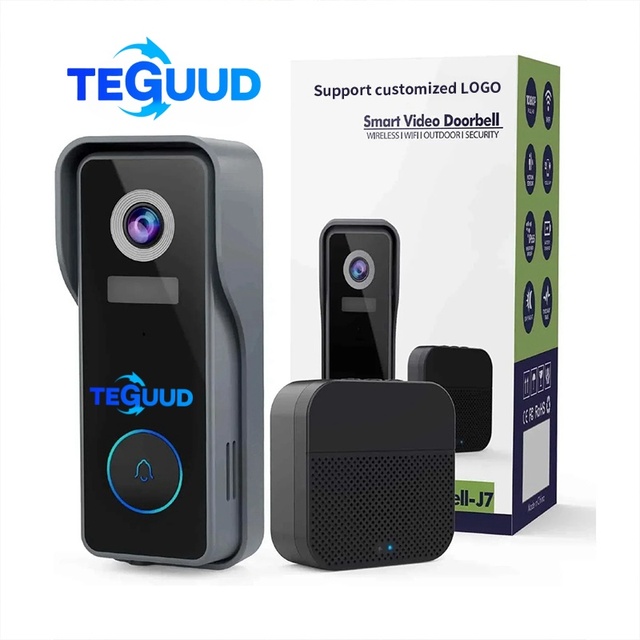4MP WiFi Doorbell Camera with 2K High-Resolution Battery-Powered and Wireless Video Door Phone Blink Video Doorbell