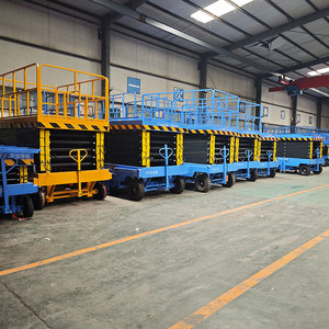 A antena rebocável móvel hidráulica manual bonde de 6m 8m 10m 12m 14m 16m 18m 20m 24m Skylift Scissor Mesas Elevatórias - Product Image 5