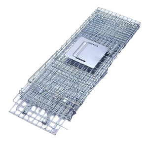 <span class=keywords><strong>Cage</strong></span> piège à lapin en métal petit transporteur d'animaux avec motif animal pour le piégeage de la martre - Product Image 5