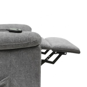 Fauteuil inclinable manuel en tissu gris, design moderne du milieu du siècle, dossier Queen <span class=keywords><strong>Anne</strong></span>, fonction massage, poche de rangement latérale - Product Image 6