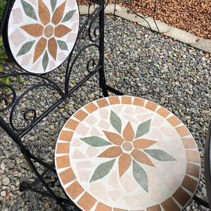 <span class=keywords><strong>Plateau</strong></span> <span class=keywords><strong>de</strong></span> <span class=keywords><strong>Table</strong></span> en mosaïque avec 2 chaises, meubles <span class=keywords><strong>de</strong></span> Patio, ensemble <span class=keywords><strong>de</strong></span> <span class=keywords><strong>Table</strong></span> <span class=keywords><strong>de</strong></span> bistrot - Product Image 4