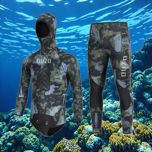 7mm néoprène deux pièces Camouflage combinaison résistant au froid chaud épaissi CR combinaison de plongée pour la chasse sous-marine chasse hiver Sport nautique - Product Image 3