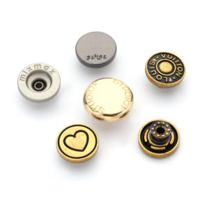 Factory Supply Zinc Alloy 4 Part Snap <b>Buttons</b> Custom Logo Metal Press <b>Buttons</b> for Clothing Bags Garment Accessories - Product Image 2