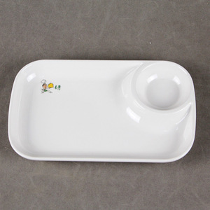 Thân Thiện Với Môi Nhựa Melamine Bánh Bao Tấm Nước Sốt Ngăn Mô Hình Hiện Đại Thiết Kế Nhà Hàng Trường Học Sử Dụng Bé Nhóm Tuổi - Product Image 2