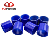 Kit de Bricolaje de 8 Piezas de Tubería de Intercooler Turbo Universal de 3 Pulgadas + Acoplador