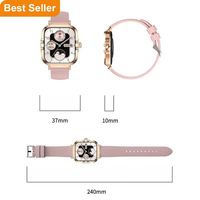 Jam Tangan Pintar Wanita HK82 2025 Layar AMOLED 1,75 Inci NFC Panggilan BT Monitor Tekanan Darah Monitor Menstruasi Tahan Air IP67 Kalender