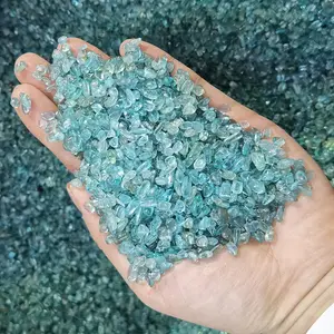 Оптовая продажа, натуральные синие кристаллы апатита, высококачественные необработанные драгоценные камни для фэн-шуй, резная техника, тема любви