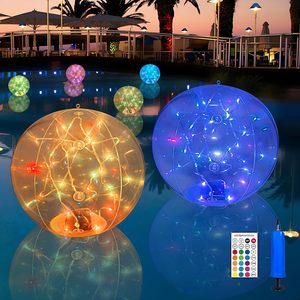 Bola Luminosa LED al por Mayor, Decoración Impermeable para Piscina al Aire Libre, Luz Solar para Playa, Lámpara Inflable para Jardín y Patio - Product Image 4