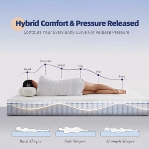 Bán buôn chất lượng công ty bọt nén nhỏ đôi nệm giường giá rẻ cho nội thất phòng ngủ - Product Image 4