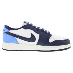 รองเท้าผ้าใบผู้ชายรุ่น Air 1 Retro Low Original Leather GS  บุผ้าตาข่าย สีดำ Obsidian สีน้ำเงิน University Blue สีขาว Sail - Product Image 3