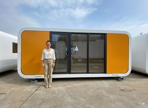 Maison préfabriquée miniature, capsule habitable, design moderne, étanche, alimentée à l'énergie solaire, écologique, pour hôtel, villa, usage extérieur - Product Image 6