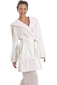 Pyjama en molleton de luxe pour femmes, imprimé, avec col châle, robe de chambre, vêtements de nuit d'hiver pour adultes, <span class=keywords><strong>fermeture</strong></span> à cordon sur le <span class=keywords><strong>devant</strong></span> - Product Image 4