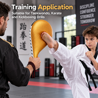 Cible de frappe en cuir personnalisée OEM, souple, protectrice et durable pour l'entraînement de MMA, de kickboxing et de gym
