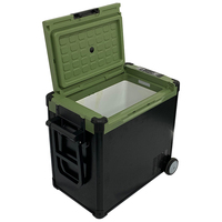 Портативный автомобильный холодильник GCSOAR 30L 40L 50L с двойной температурой, теплый и холодный мини-холодильник с колесами для путешествий, кемпинга на открытом воздухе