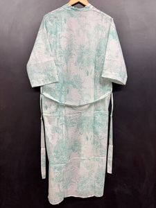 Vestido Kimono Largo de Algodón Ecológico Lavable para Mujer, Estilo Bohemio Oversize con Cuello en V, Tipo Delantal, Ropa de Dormir, Ropa de Playa, Bata de Baño - Product Image 6