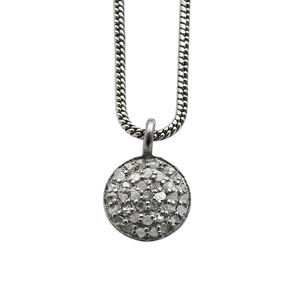 Diseño único de lujo pavimentado diamante boda compromiso joyería hermoso 925 plata esterlina encanto colgantes Collar para mujer - Product Image 3