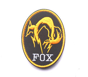 Aptodolホームアウトフィッターズ<span class=keywords><strong>FOX</strong></span>メタルギアMGSフォックスハウンドユニット刺繍アイアンオンパッチ帽子用 - Product Image 3