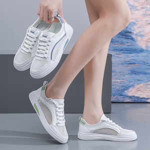 Nuevo Estilo de Verano, Zapatos Planos Versátiles de Malla Estilo Coreano para Actividades Deportivas Casuales - Product Image 1