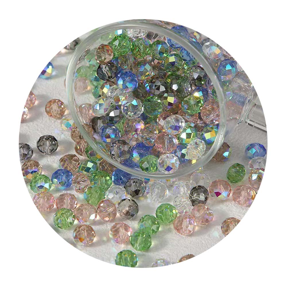 crystal rondelle beads 8mm