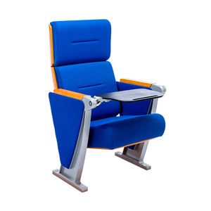 เก้าอี้หอประชุม Hechuang รุ่น P630 สีน้ำเงิน พร้อมโต๊ะและที่วางแขน สำหรับใช้ในโรงละคร โรงเรียน และโรงพยาบาล - Product Image 1