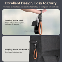 Cordon de chargeur de téléphone portable 22cm 240W TYPE-C à la lanière de porte-clés en cuir de charge USBC