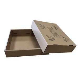 Three layers packing of cold meat with wax coated corrugated cardboard large carton cover