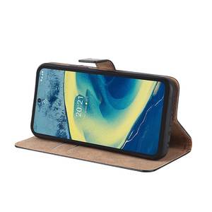 Étui portefeuille en cuir véritable pour <span class=keywords><strong>Nokia</strong></span> <span class=keywords><strong>XR20</strong></span>, avec support et emplacements pour cartes, nouvelle mode - Product Image 3