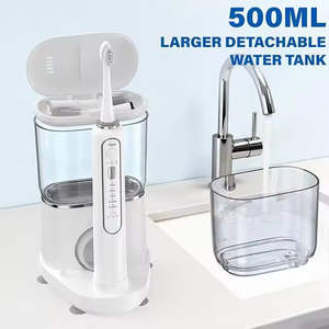 Brosse à dents sonique électrique et irrigateur buccal combinés, portable, sans fil, avec étanchéité IPX7, charge de type C - Product Image 3