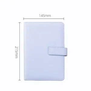 Großhandel A5 Candy Farbe Notepad Leder Business Notebook Schnalle verdickt Buch Geschenk box Set mit Stift